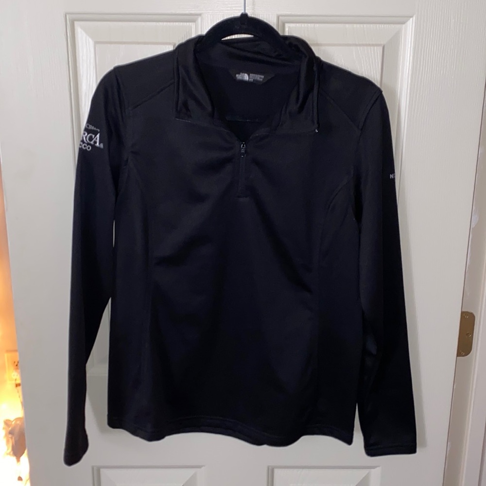 Black North Face Quarter Zip Pullover